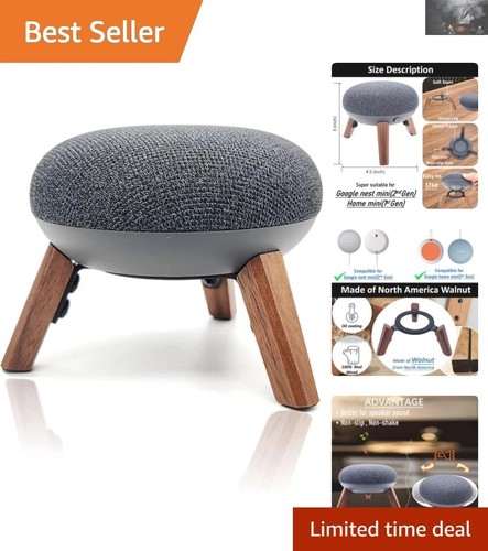 Walnut wood speaker stand - walnut,